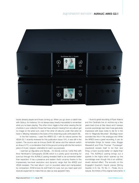 超级明星——AURALiC新ARIES G2.1，流媒体天堂！（HiFi+封面文章）插图(2)