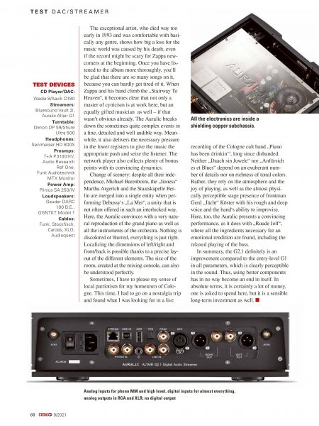 AURALiC的老大哥——ALTAIR G2.1（德国最老HiFi杂志STEREO）插图(2)