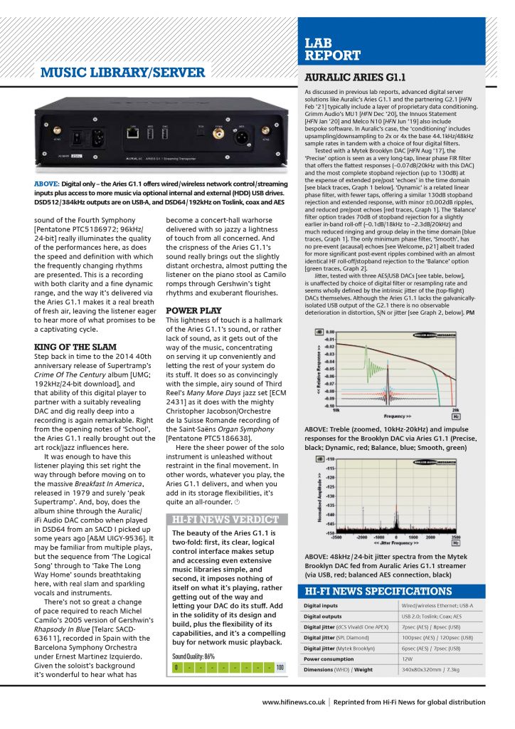 HIFI NEWS 评测新款白羊座 ARIES G1.1插图(1)