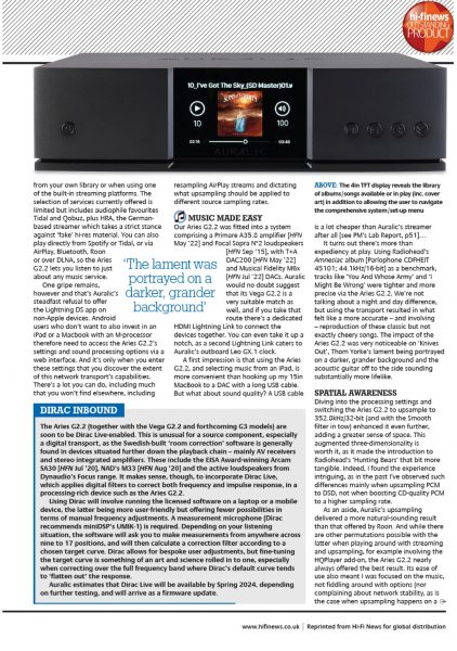 Hi-Fi News Outstanding Product Review – ARIES G2.2插图(1)
