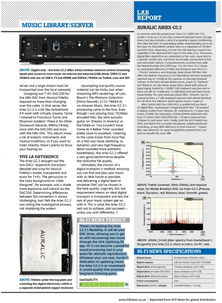 Hi-Fi News Outstanding Product Review – ARIES G2.2插图(2)
